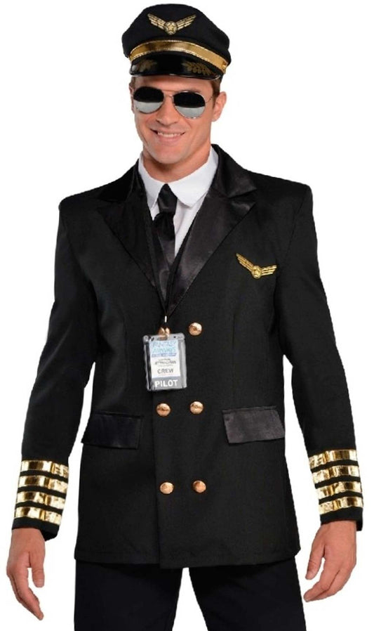 Disfraz de Piloto de Aviación para hombre I Don Disfraz