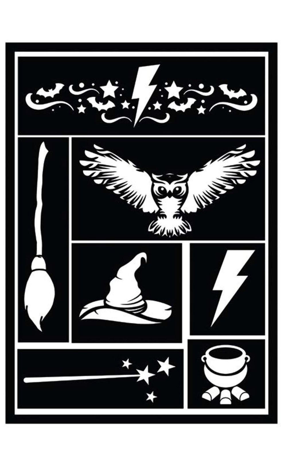 Plantilla de Maquillaje de Harry Potter