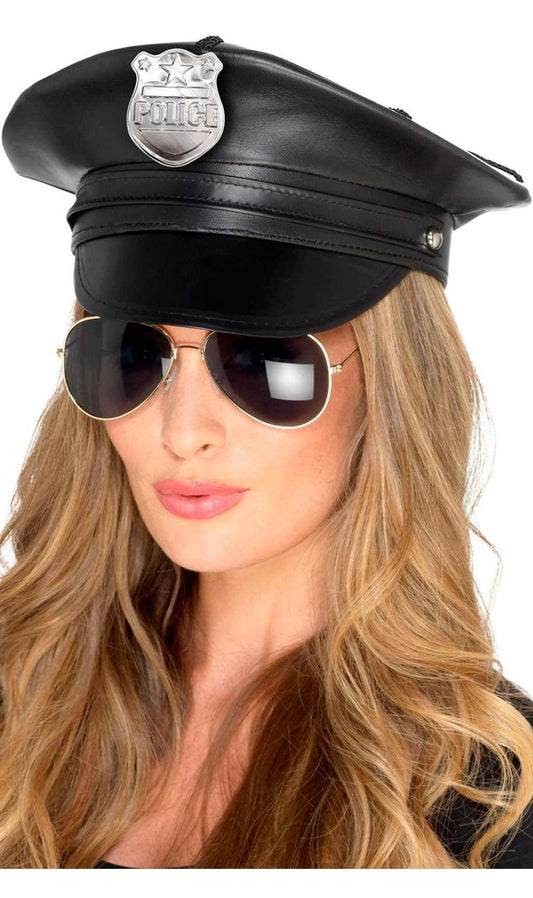 Gorra Policía Deluxe