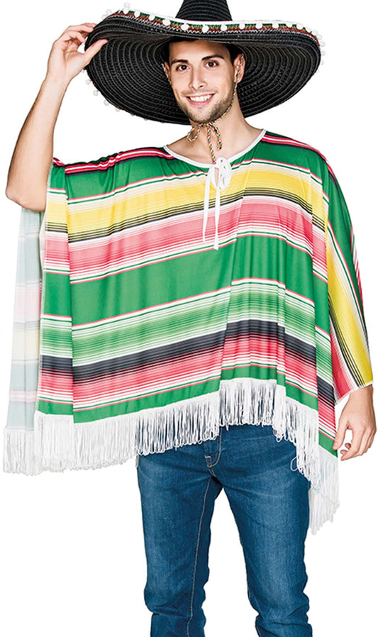 Poncho Mexicano Colores