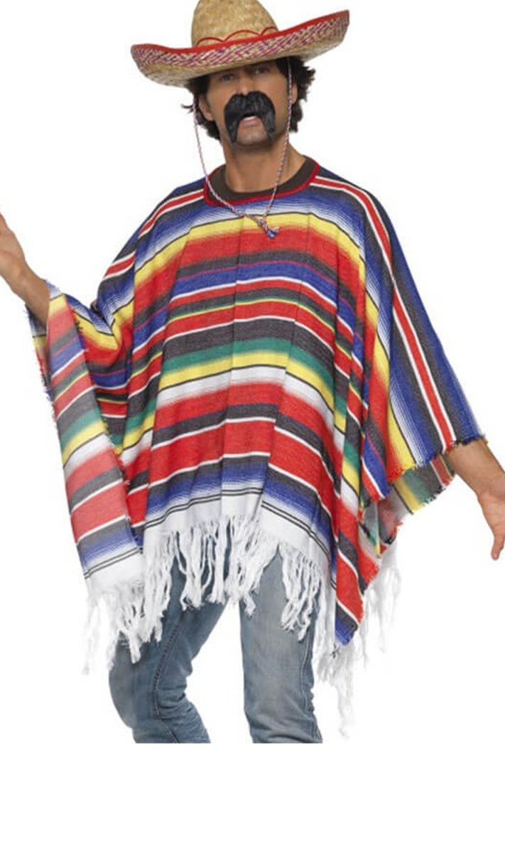 Poncho de Mexicano Rayas