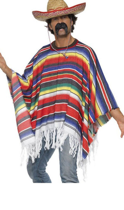 Poncho de Mexicano Rayas