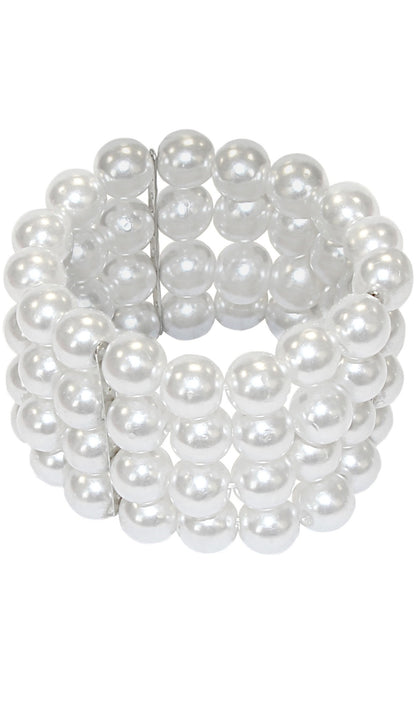 Pulsera de Perlas Blancas