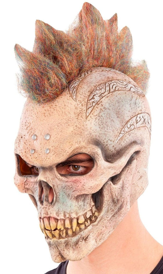 Máscara de látex Calavera Punk