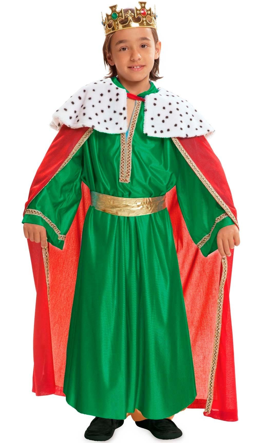 Disfraz de Rey Mago Verde infantil I Don Disfraz