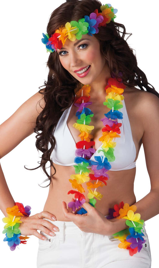 Set Hawaiano Multicolor