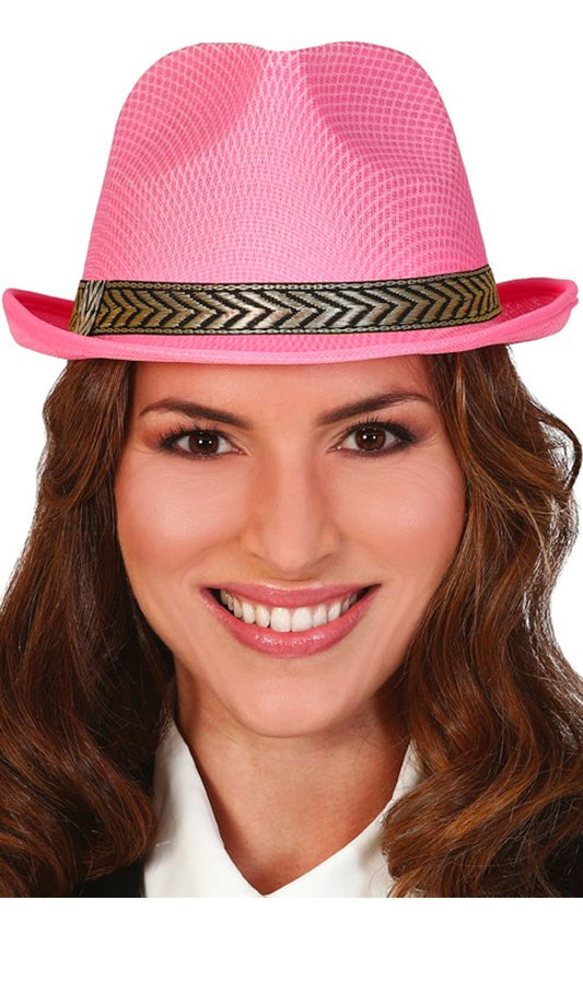 Sombrero de Gangster Rosa