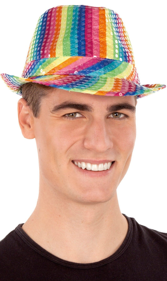 Sombrero de Lentejuelas Arcoíris
