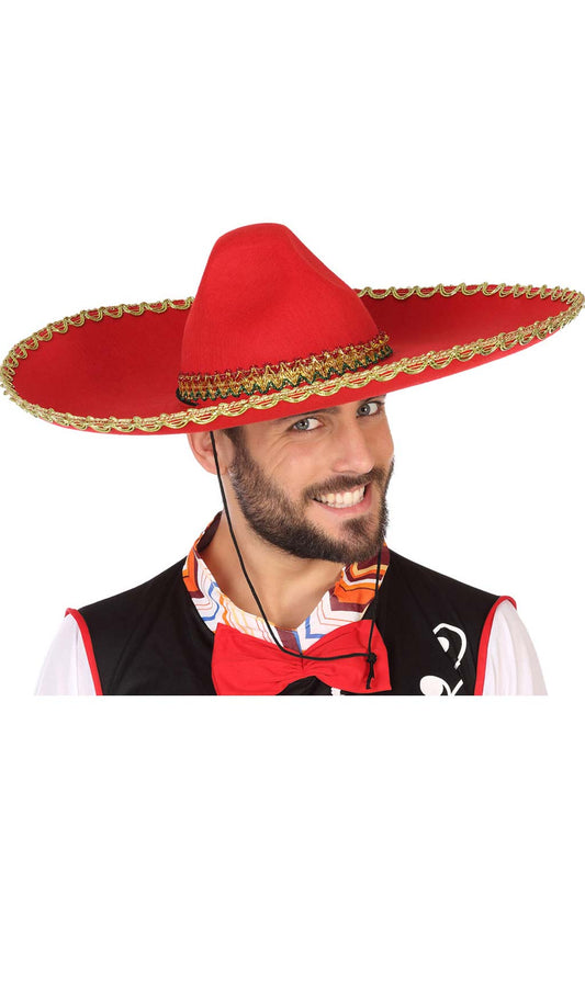 Sombrero de Mexicano Rojo
