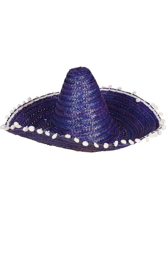 Sombrero Mexicano de Paja Azul