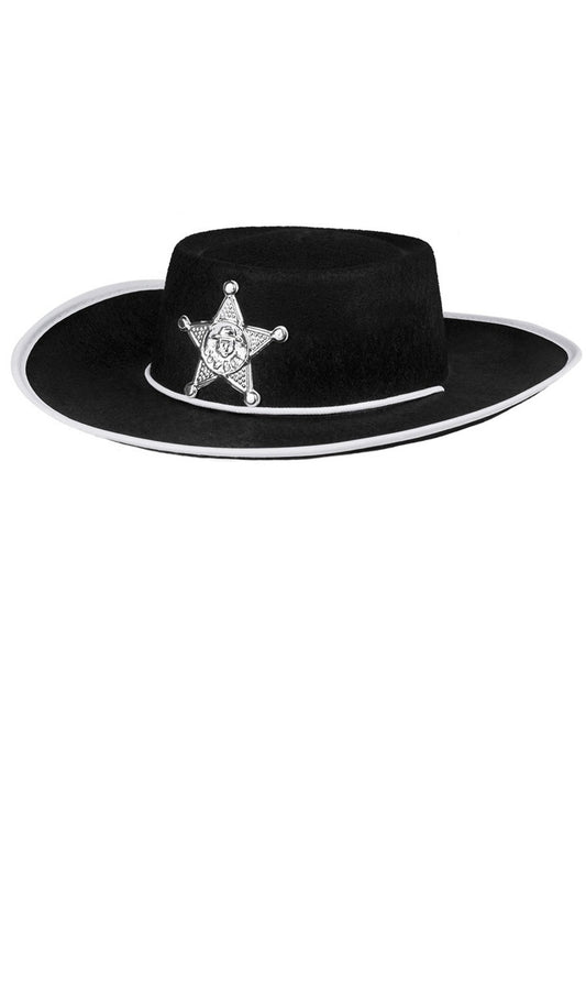 Sombrero Sheriff Negro infantil