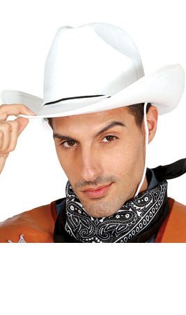 Sombrero de Vaquero Blanco para adulto