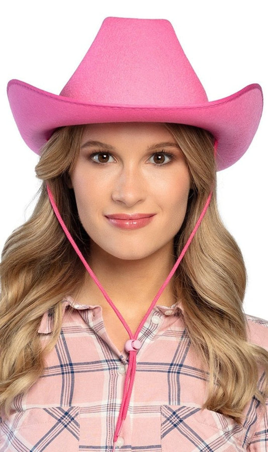 Sombrero Vaquero Rosa Rodeo