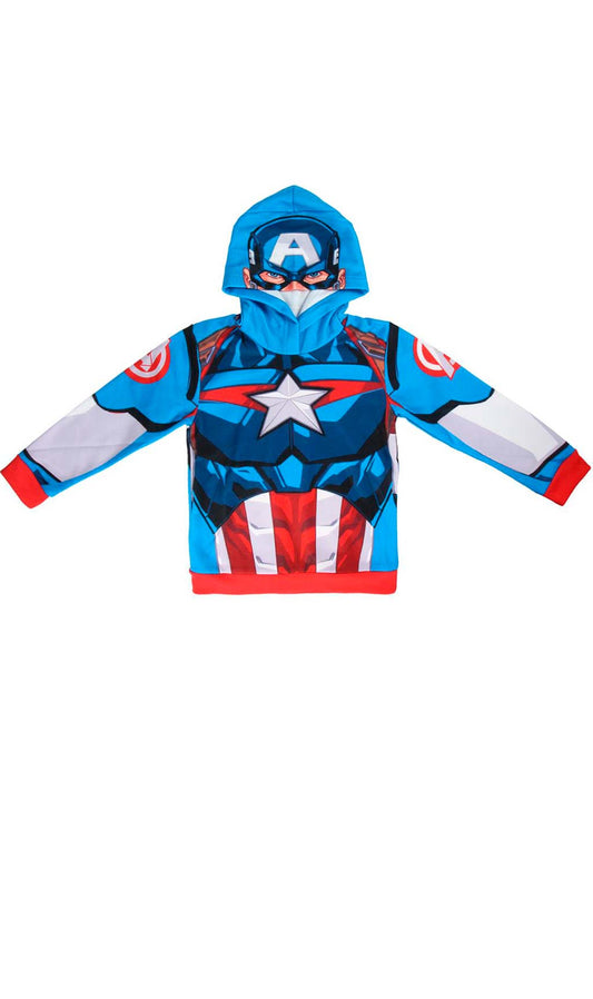 Sudadera de Capitán América™  infantil I Don Disfraz