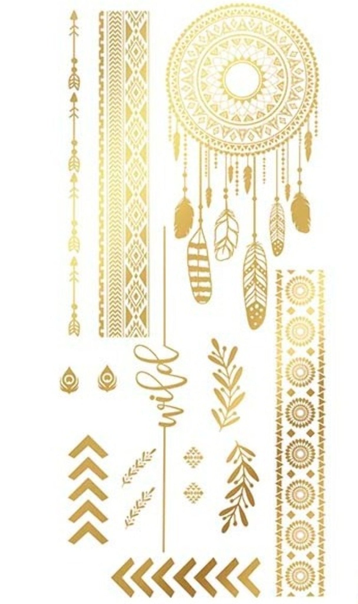 Tatuajes Hippie Dorados