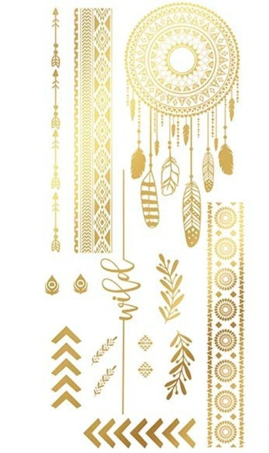 Tatuajes Hippie Dorados