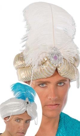 Turbante Árabe Perlas Colores