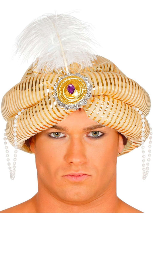 Turbante Árabe Perlas Colores