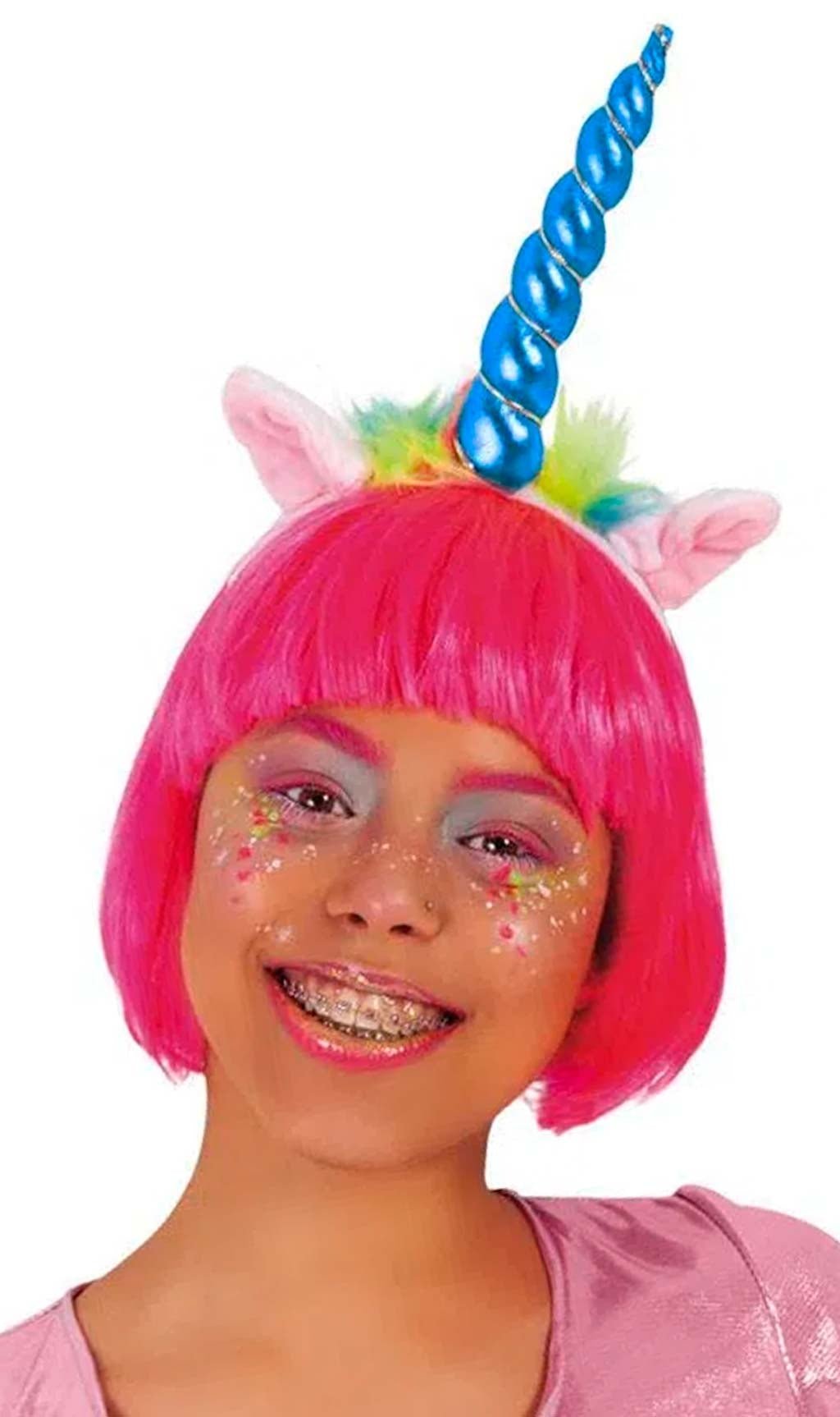 Diadema de Unicornio Mágico Azul