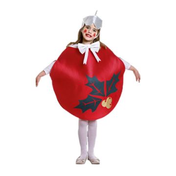 Disfraz de Bola Navidad Roja infantil