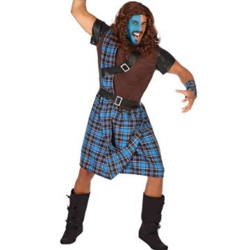 Disfraz de Escocés Azul para adulto