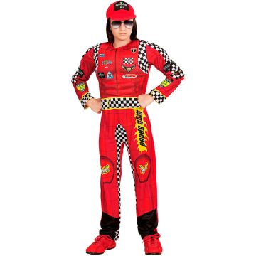 Disfraz de Piloto Fórmula 1 Rojo infantil