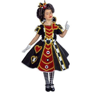 Disfraz de Reina de Corazones Deluxe para niña