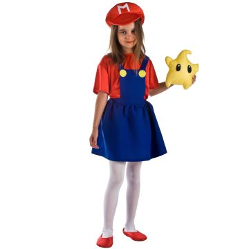 Disfraz de Super Mario Gorra para niña