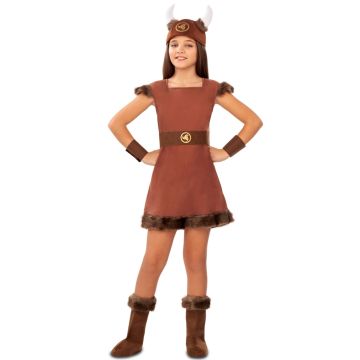 Disfraz de Vikinga Odín para niña