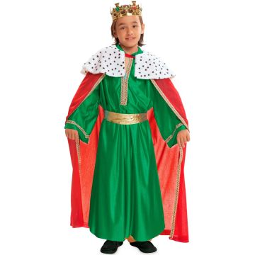 Disfraz de Rey Mago Verde infantil
