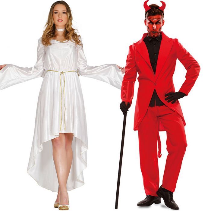 Comprar online Disfraces en pareja de Ángel y Diablo