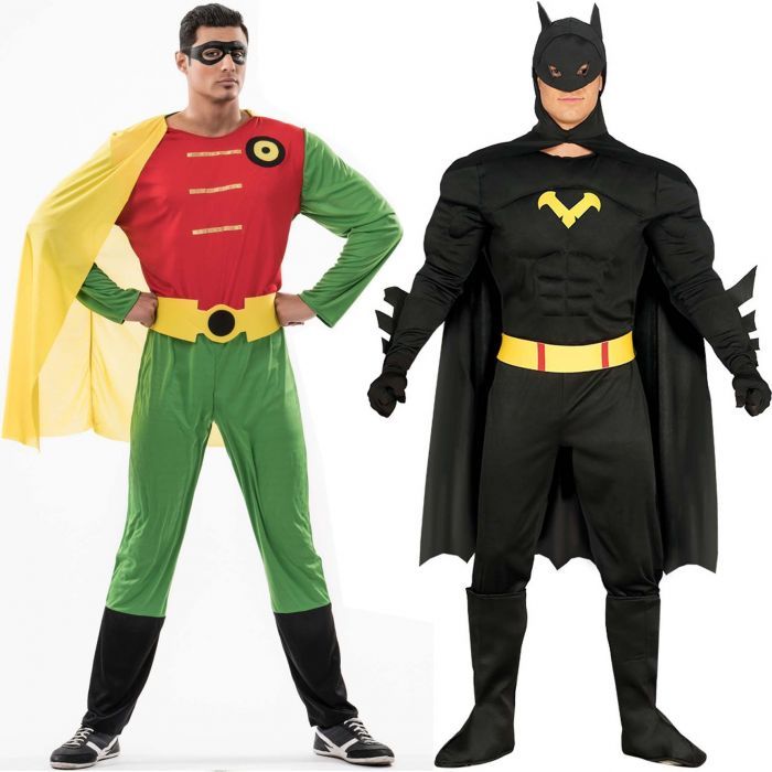 Comprar online Disfraces en pareja de Batman y Robin