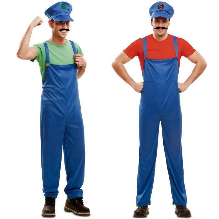 Parásito Cargado Farmacología Comprar online Disfraces en pareja de Mario y Luigi