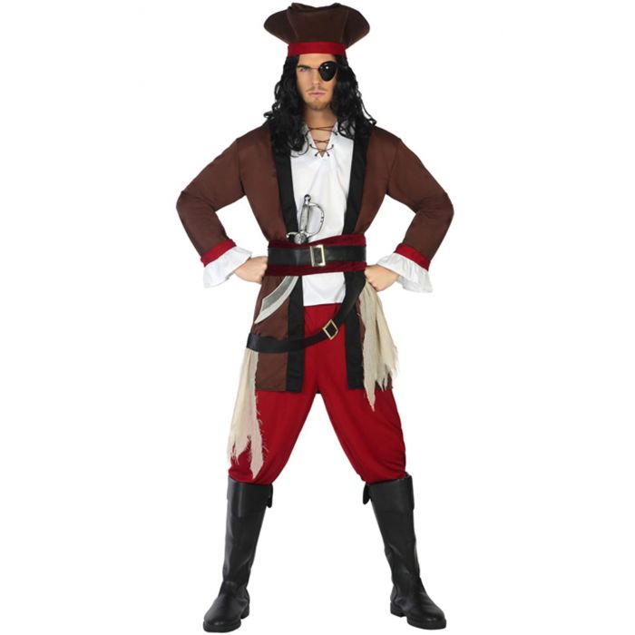 formar maestría Preservativo Disfraz de Capitán Pirata Davis para adulto