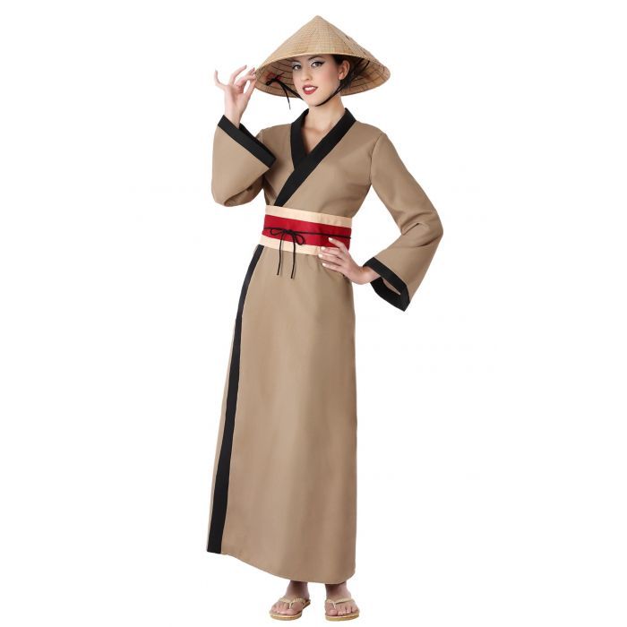 cuchara Marte Viaje Disfraz de China Kimono para adulta