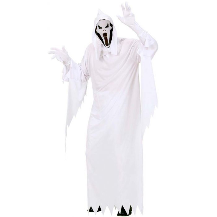 excepto por Montañas climáticas Ligero Disfraz Fantasma Careta adulto, Tallas: L