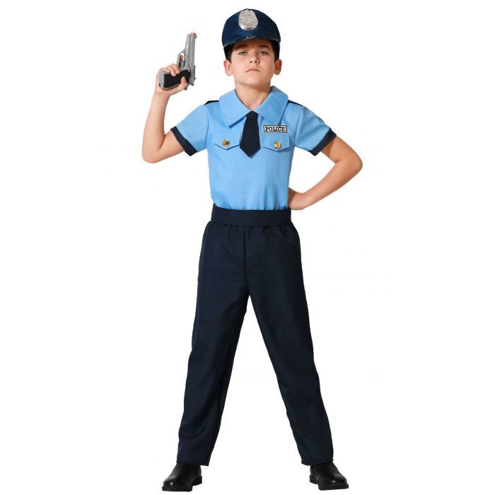 Competir Seguro ideología Comprar online Disfraz de Policía Básico para niño