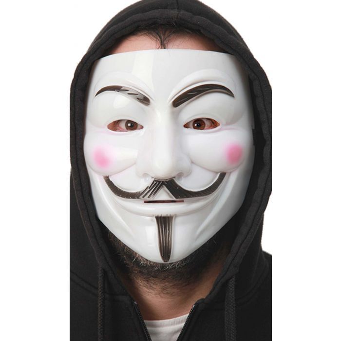 Incomodidad Soportar reporte Máscara de V de Vendetta Blanca para adulto