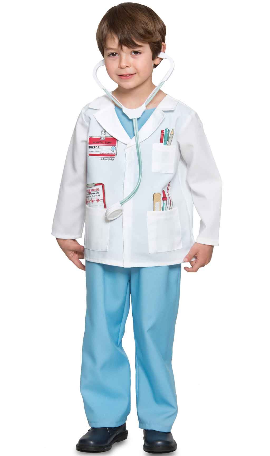 Retrato Hassy caridad Disfraz de Doctor con Estetoscopio para niño y niña