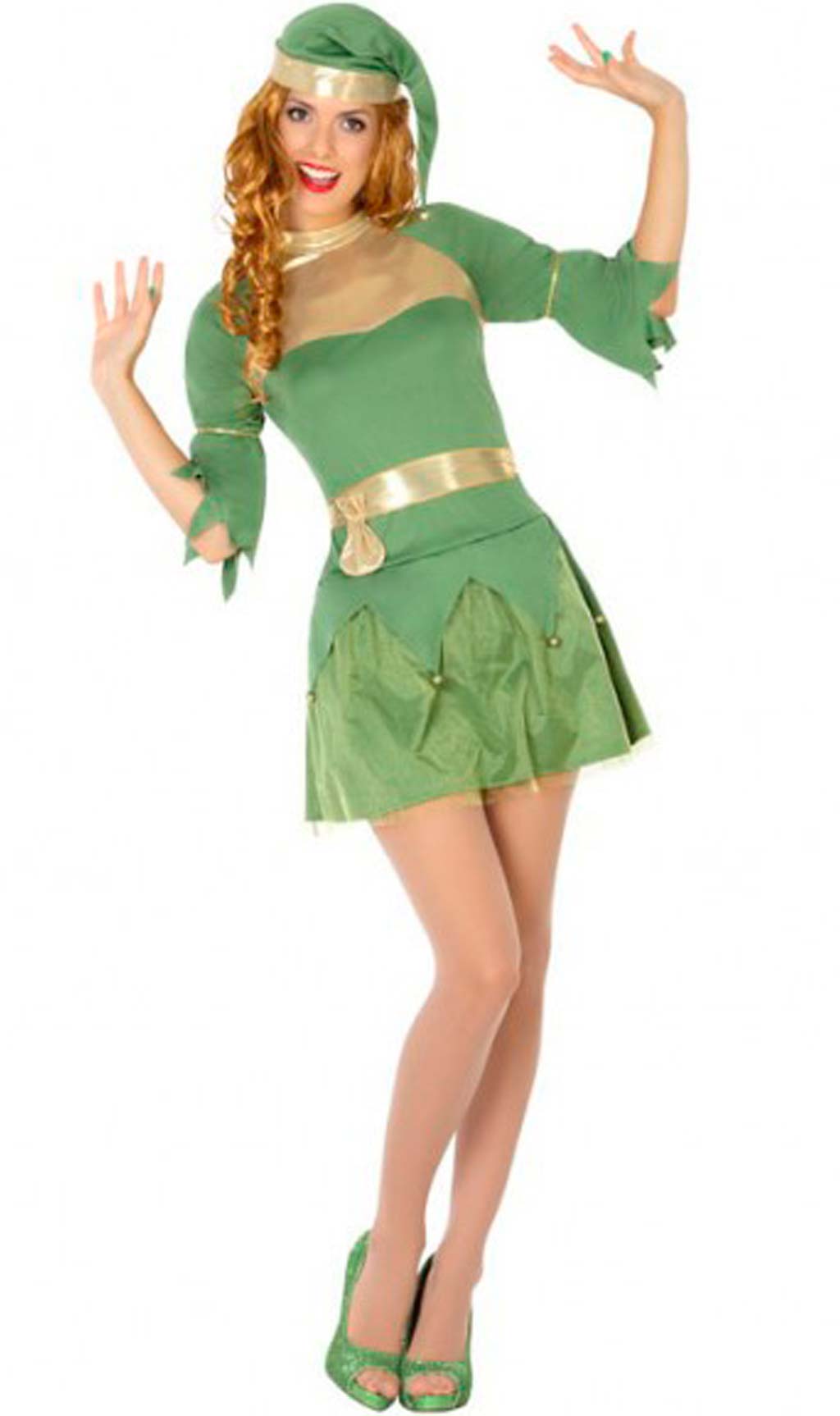 Disfraz Elfa Verde para adulta