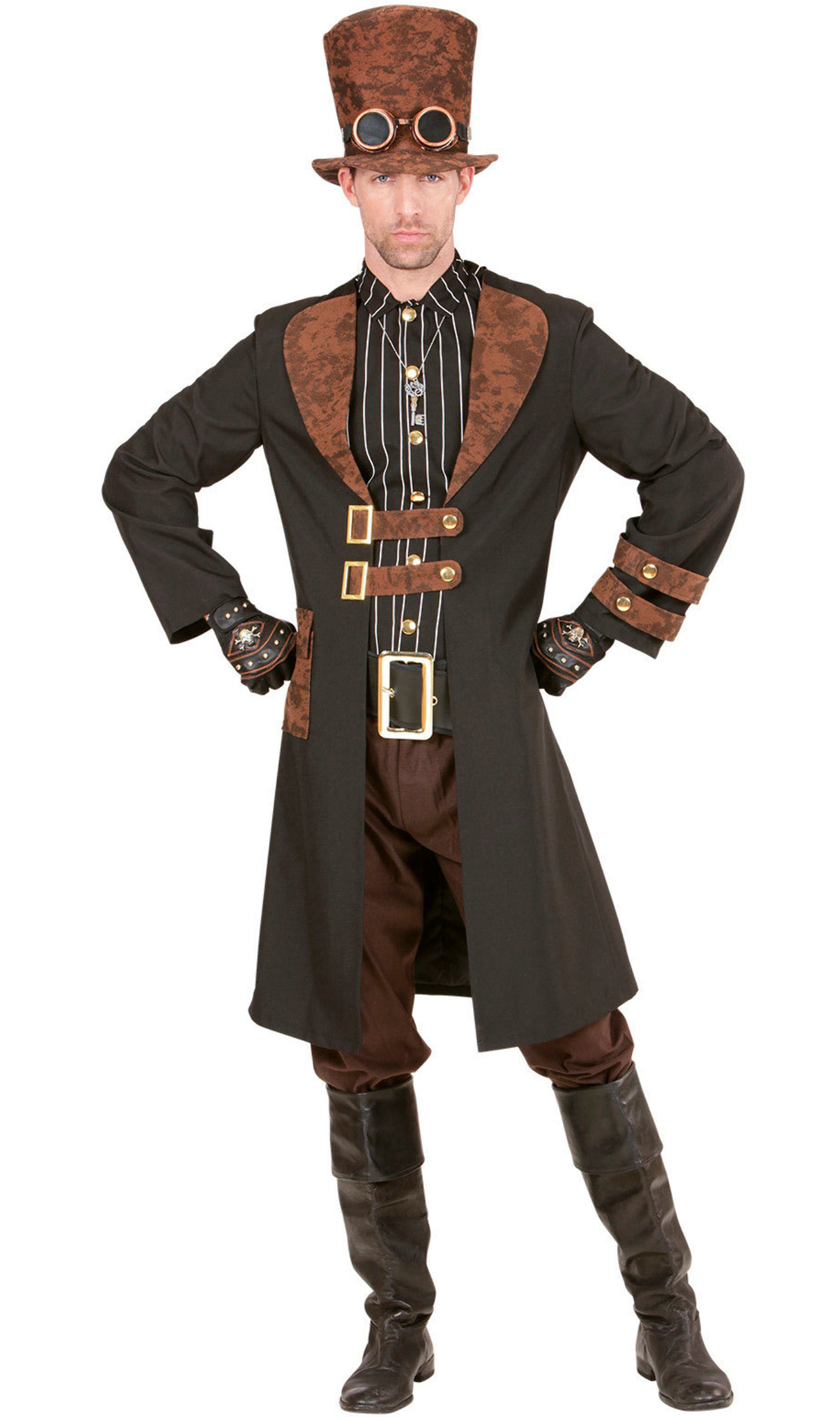 Disfraz de Gentleman Steampunk Abrigo para hombre
