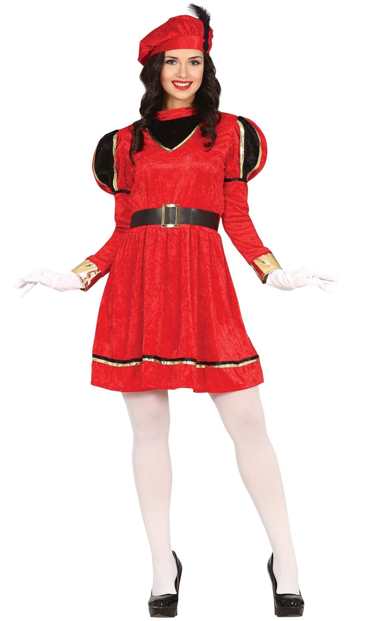 Comprar online Disfraz de Paje Real Navideño Rojo mujer