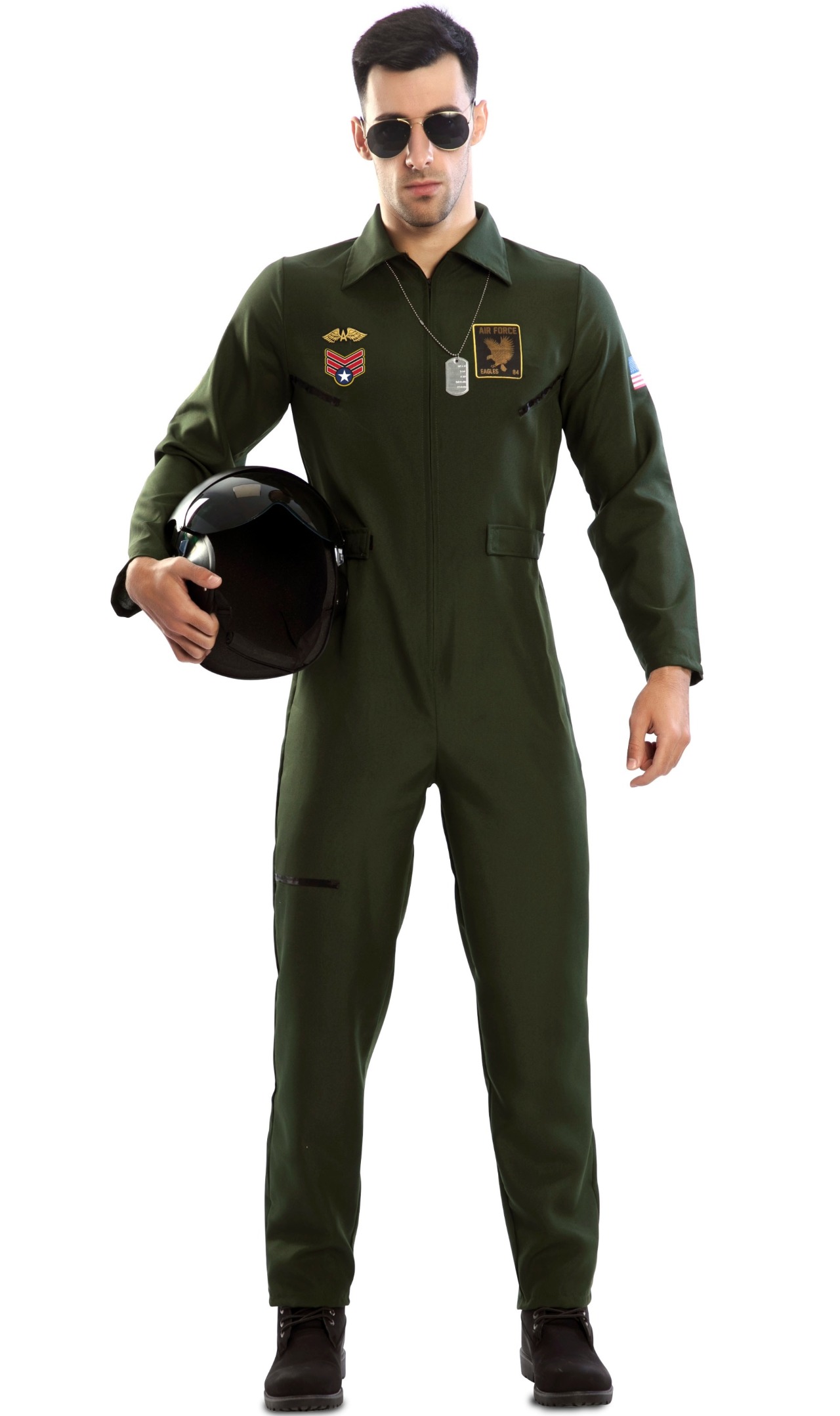 Disfraz de Piloto de Combate Aviador para adulto