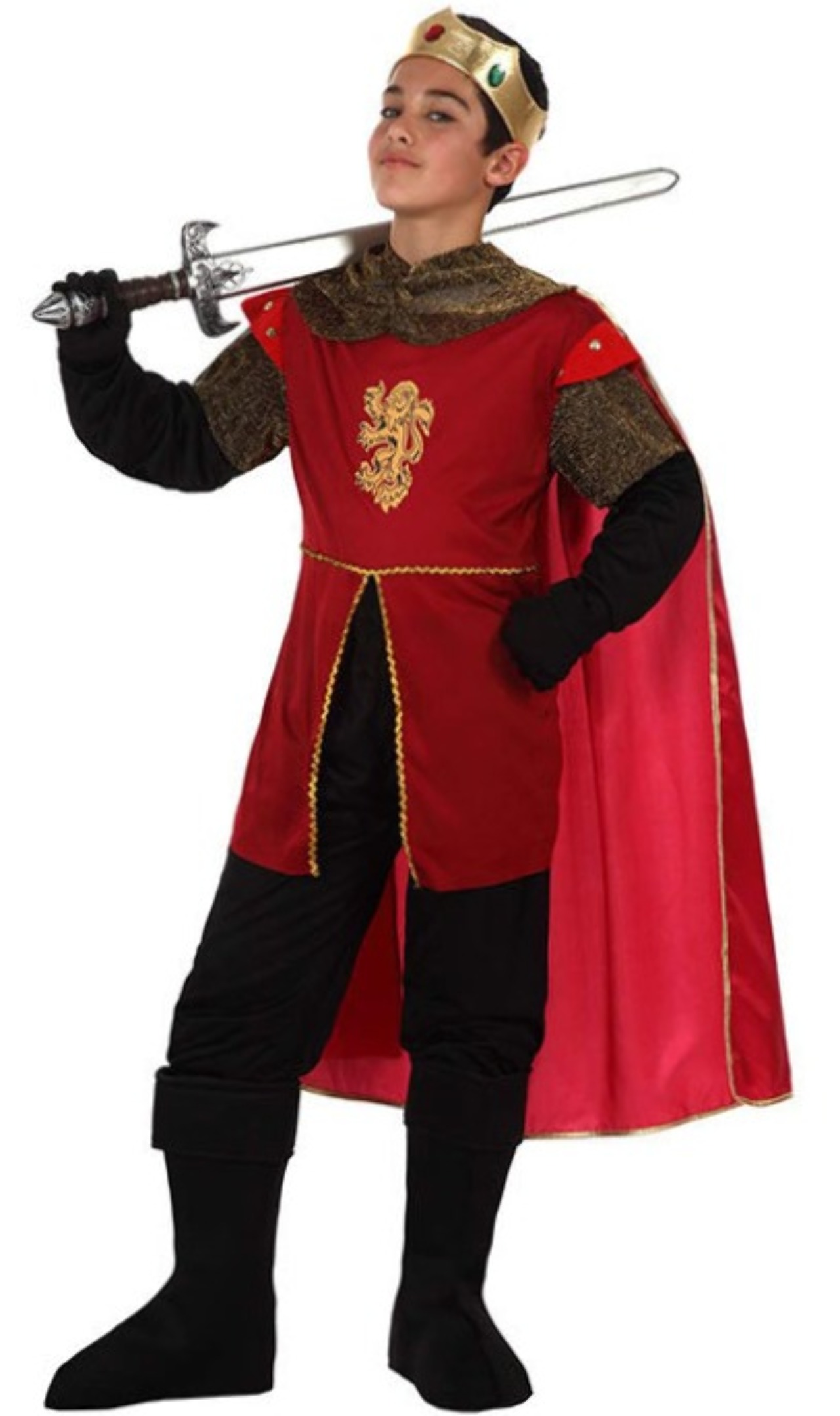 pasado Asombrosamente Saqueo Disfraz de Rey Medieval Fernando para infantil