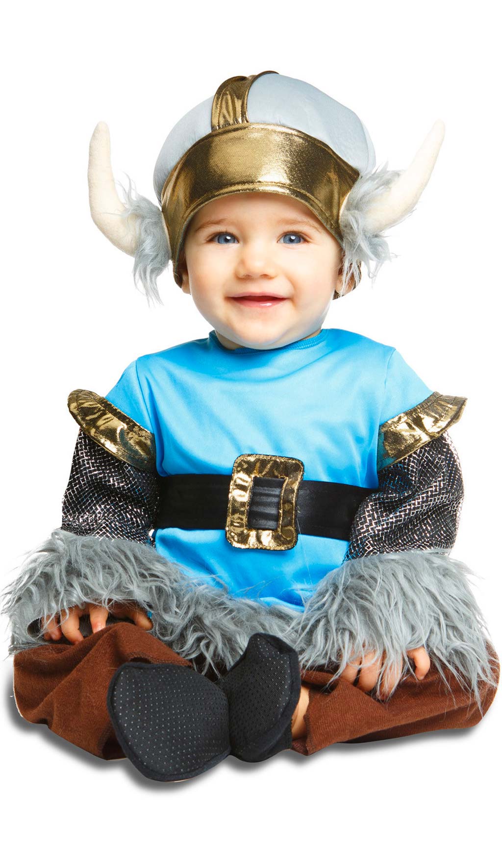 Disfraz de Vikingo Azul para bebé