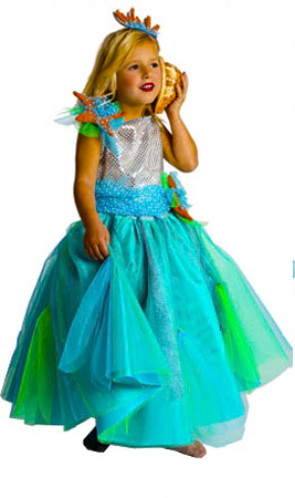 Disfraz de Princesa del Mar para niña